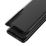 Til Samsung Galaxy A54 5G Telefoncover Klart View Window Anti-ridse Flip Læder Telefoncover med Stand