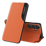 Til Samsung Galaxy A54 5G Telefoncover Klart View Window Anti-ridse Flip Læder Telefoncover med Stand