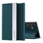 Til Samsung Galaxy A54 5G Elektroplettering PU-lædertelefoncover Stativ Ridsefast Smartphone-etui