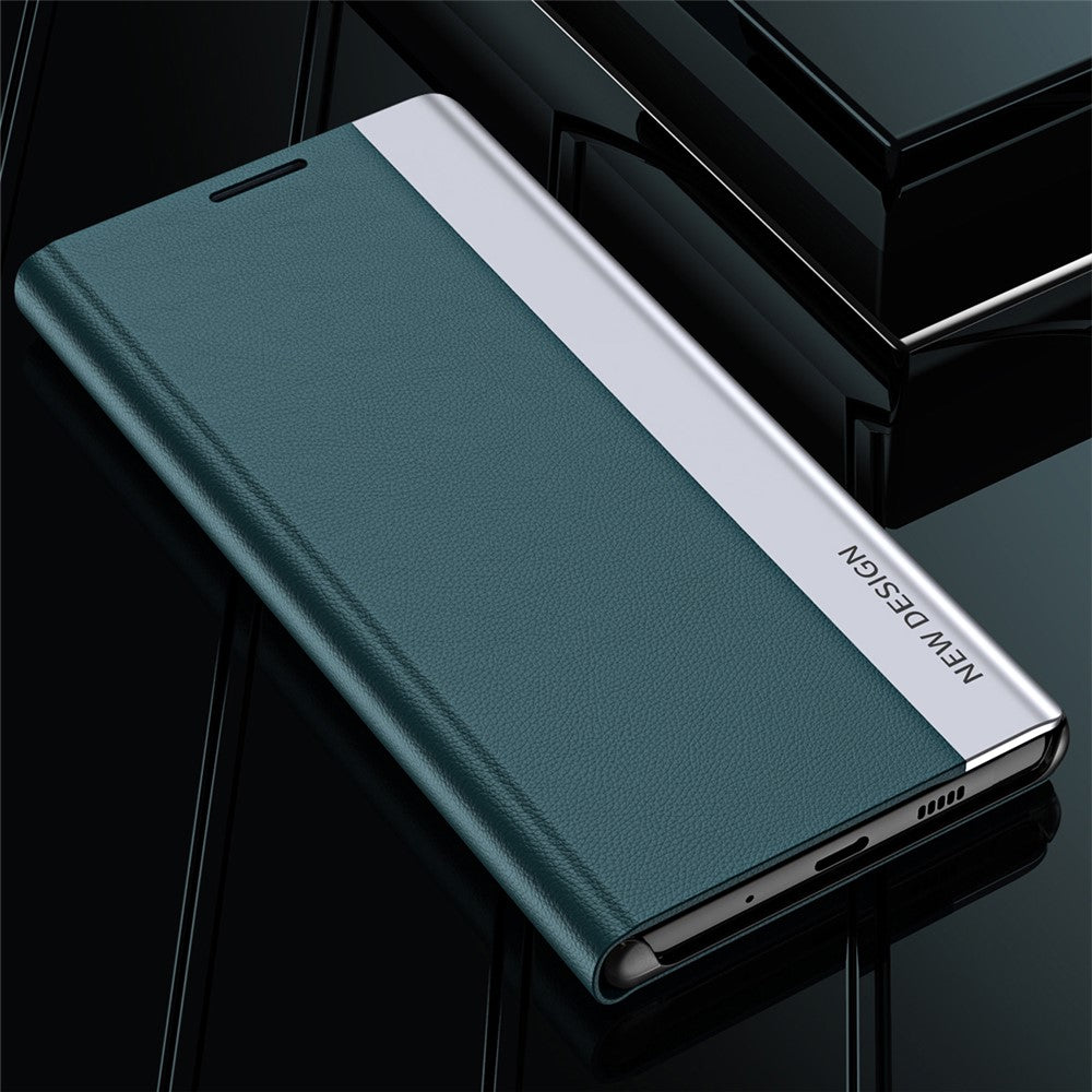 Til Samsung Galaxy A54 5G Elektroplettering PU-lædertelefoncover Stativ Ridsefast Smartphone-etui