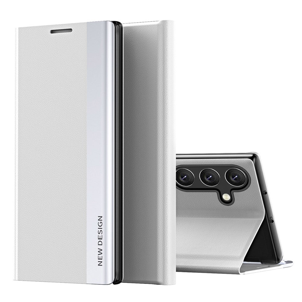 Til Samsung Galaxy A54 5G Elektroplettering PU-lædertelefoncover Stativ Ridsefast Smartphone-etui