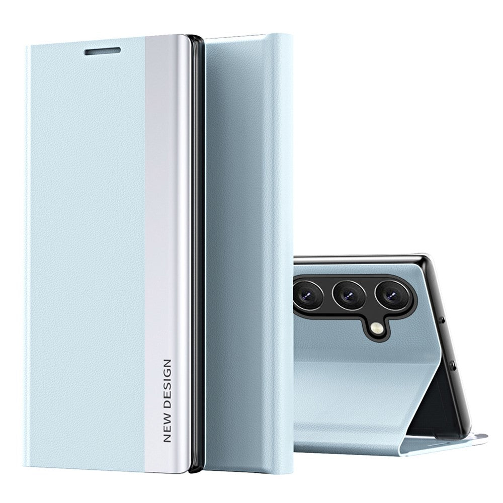 Til Samsung Galaxy A54 5G Elektroplettering PU-lædertelefoncover Stativ Ridsefast Smartphone-etui