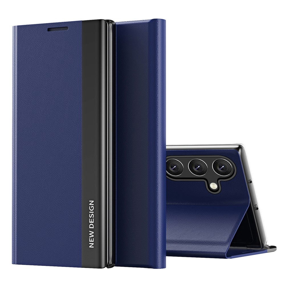 Til Samsung Galaxy A54 5G Elektroplettering PU-lædertelefoncover Stativ Ridsefast Smartphone-etui