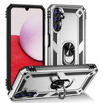 Samsung Galaxy A14 5G / 4G militærklassificeret stødsikkert mobilcover med ringstøttedesign, PC + TPU-faldsikkert etui