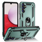 Samsung Galaxy A14 5G / 4G militærklassificeret stødsikkert mobilcover med ringstøttedesign, PC + TPU-faldsikkert etui