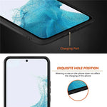 For Samsung Galaxy A54 5G Carbon Fiber Texture PU Leather Coated TPU Protective Case Anti-scratch Cell Phone Cover