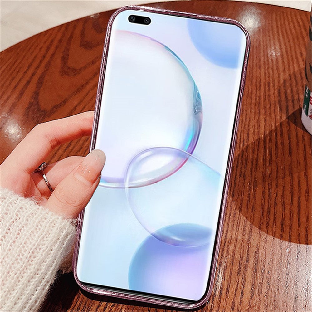 KADEM For Huawei nova 9 Anti-Scratch Rhinestone Design Phone Shell Case Flower Pattern Decor Glitter Powder Soft TPU Cell Phone Cover