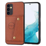 Samsung Galaxy A54 5G-mobilcover med to knapper og kortlommer, stativ samt stødsikkert TPU-cover med PU-læder og indbygget metalplade