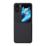 For Oppo Find N2 Flip 5G Anti-scratch Phone Back Cover PU Leather + PC Non-slip Phone Case
