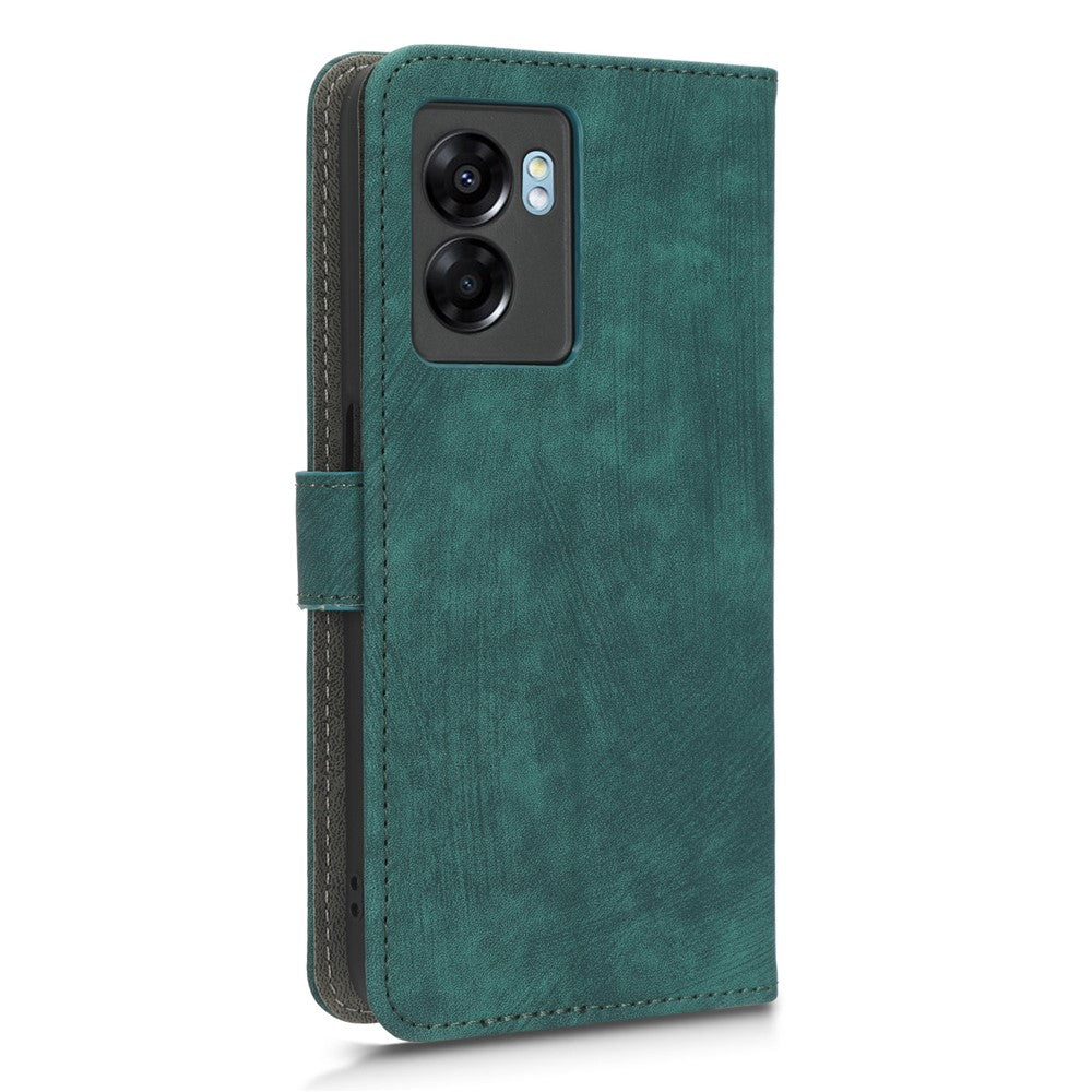 Oppo A57 (2022) 5G / A77 5G / K10 5G / Realme V23 5G / Q5i / Narzo 50 5G / OnePlus Nord N300 5G RFID-blockerande PU-lädermobilskal Magnetiskt fodral med plånboksställ