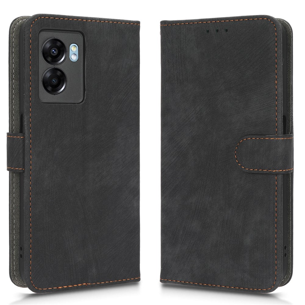 Oppo A57 (2022) 5G / A77 5G / K10 5G / Realme V23 5G / Q5i / Narzo 50 5G / OnePlus Nord N300 5G RFID-blockerande PU-lädermobilskal Magnetiskt fodral med plånboksställ