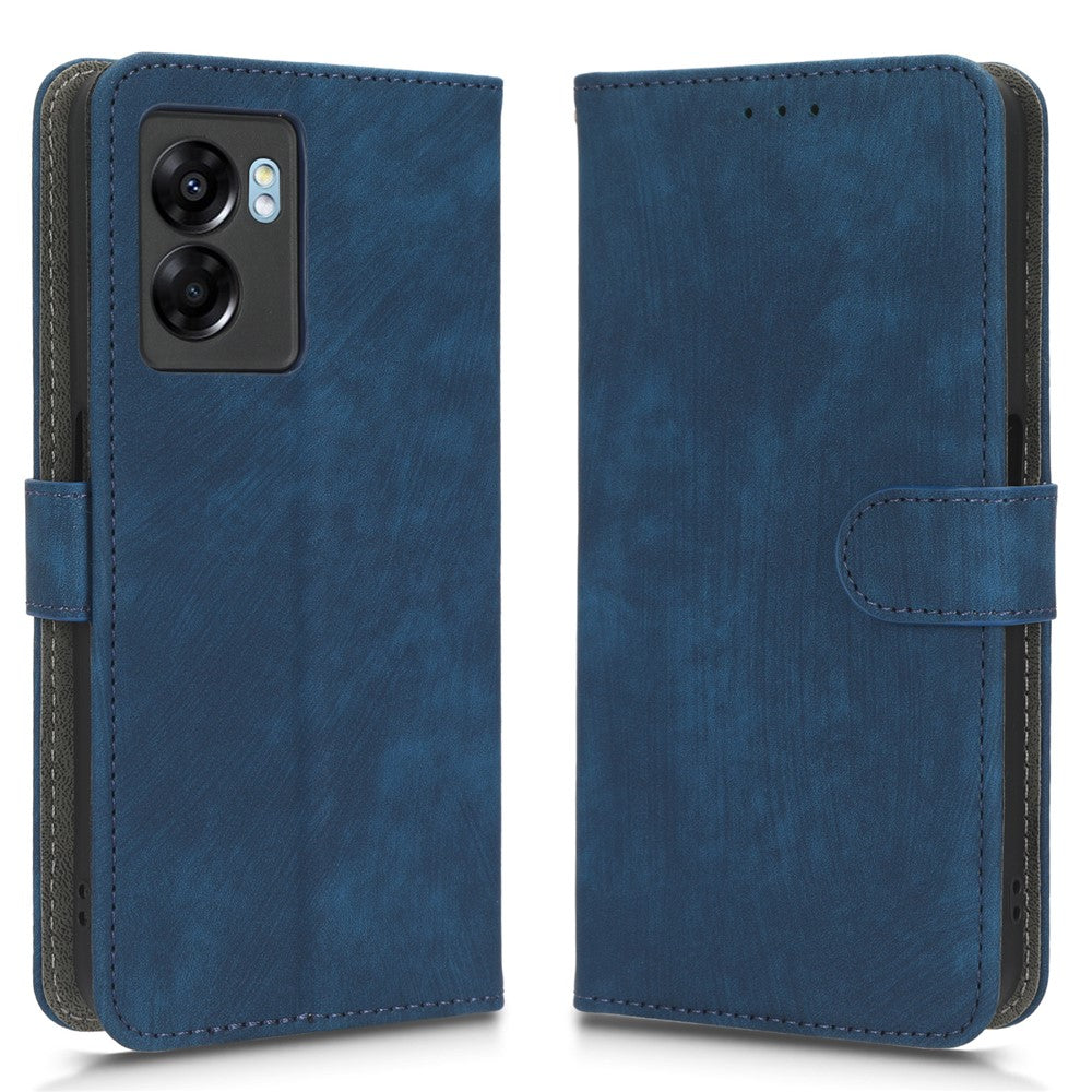 Oppo A57 (2022) 5G / A77 5G / K10 5G / Realme V23 5G / Q5i / Narzo 50 5G / OnePlus Nord N300 5G RFID-blockerande PU-lädermobilskal Magnetiskt fodral med plånboksställ