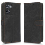 For Oppo A57 4G / A57s 4G / A57e 4G / A77 4G RFID Blocking PU Leather Anti-drop Phone Case Protective Magnetic Mobile Phone Cover with Wallet Stand