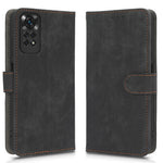 For Xiaomi Redmi Note 11 4G (Qualcomm) / Note 11S 4G RFID Blocking Full Coverage PU Leather Phone Case Protective Magnetic Mobile Phone Cover with Wallet Stand