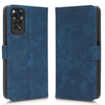 For Xiaomi Redmi Note 11 4G (Qualcomm) / Note 11S 4G RFID Blocking Full Coverage PU Leather Phone Case Protective Magnetic Mobile Phone Cover with Wallet Stand