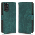 For Xiaomi Redmi Note 11 4G (Qualcomm) / Note 11S 4G RFID Blocking Full Coverage PU Leather Phone Case Protective Magnetic Mobile Phone Cover with Wallet Stand