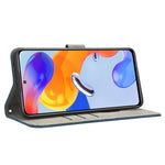 For Xiaomi Redmi Note 11 Pro 4G (MediaTek) / Note 11 Pro 5G (Qualcomm) / Note 12 Pro 4G / Note 11E Pro 5G RFID Blocking PU Leather Phone Case Fully Wrapped Magnetic Mobile Phone Cover with Wallet Stand