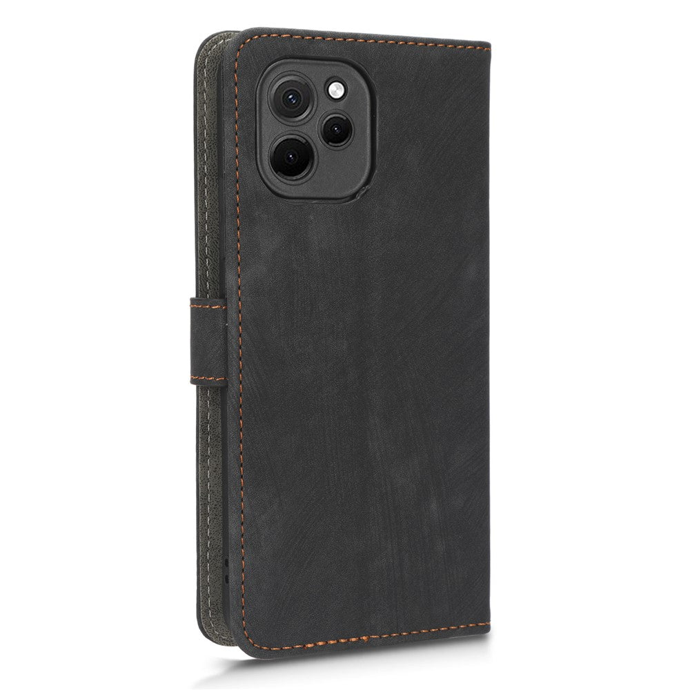RFID Blocking Magnetic Phone Case For Huawei nova Y61 4G / Enjoy 50z 4G, Anti-scratch PU Leather Phone Wallet  Cover with Stand