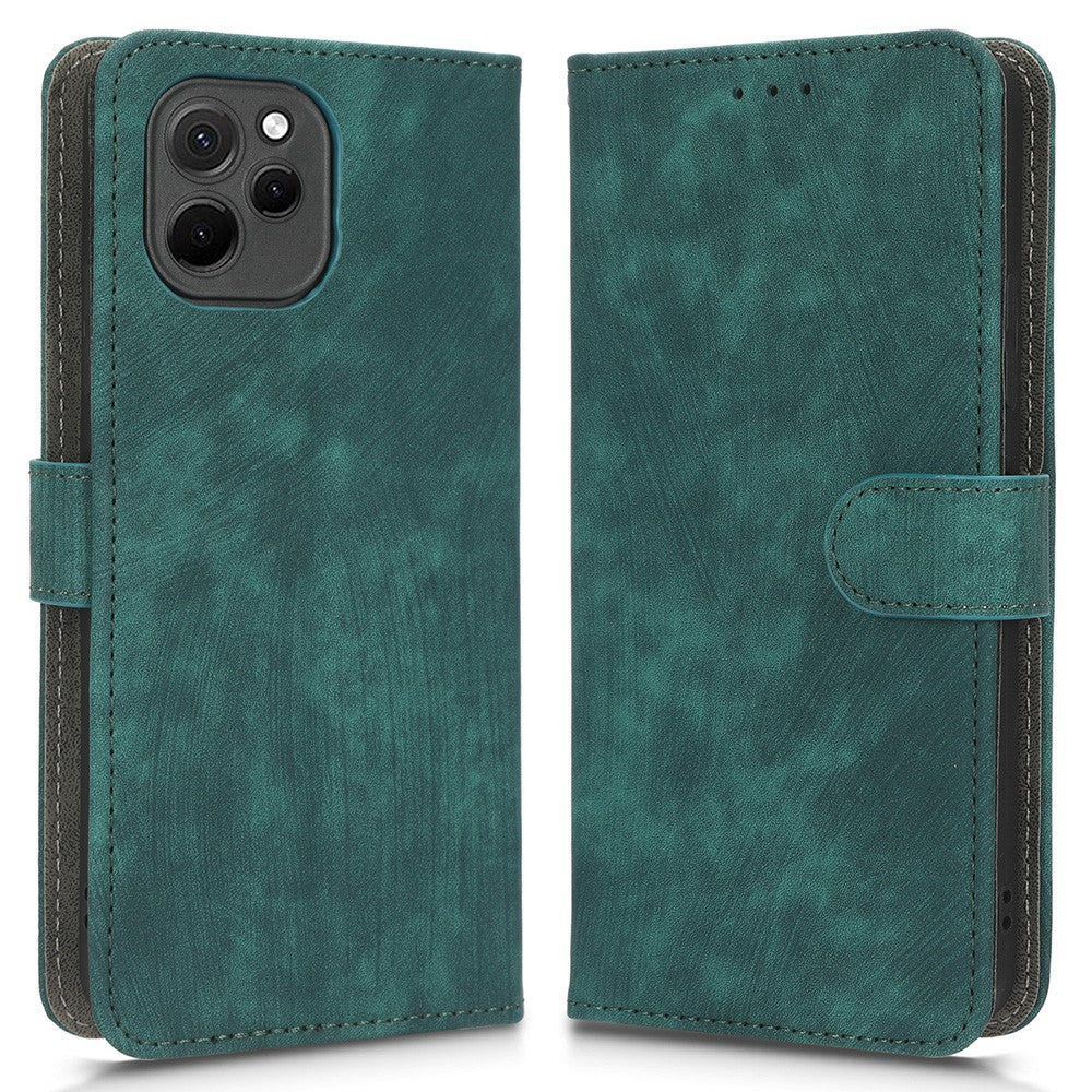 RFID Blocking Magnetic Phone Case For Huawei nova Y61 4G / Enjoy 50z 4G, Anti-scratch PU Leather Phone Wallet  Cover with Stand