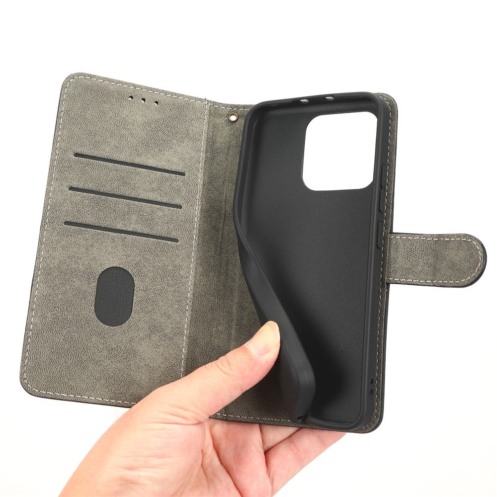 Xiaomi 13 5G Anti-fall RFID-blockerande mobilskal Stötsäkert PU-läder Plånboksfodral Hopfällbart stativ