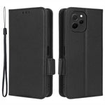 PU-läderfodral för smartphone till Huawei nova y61 4G / enjoy 50z 4G, dubbelt magnetiskt spänne, litchitexturerat fällbart plånboksfodral, reptåligt mobilfodral
