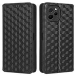 Mobilmobilskal för Huawei nova Y61 4G / Enjoy 50z 4G rombmönster präglat fällbart plånboksfodral stativ magnetiskt automatiskt stängande mobilskal
