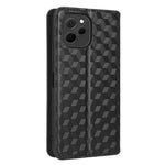 Mobilmobilskal för Huawei nova Y61 4G / Enjoy 50z 4G rombmönster präglat fällbart plånboksfodral stativ magnetiskt automatiskt stängande mobilskal