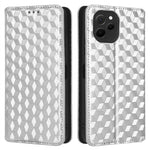 Mobilmobilskal för Huawei nova Y61 4G / Enjoy 50z 4G rombmönster präglat fällbart plånboksfodral stativ magnetiskt automatiskt stängande mobilskal