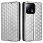 For Xiaomi 13 Pro 5G Rhombus Pattern Imprinted PU Leather Flip Phone Wallet Cover Magnetic Auto-absorbed Stand Shockproof Phone Case