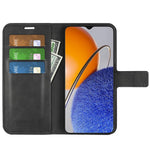 For Huawei nova Y61 4G Calf Texture PU Leather Phone Case Wallet Stand Full Body Flip Folio Square Magnetic Clasp Protective Cover