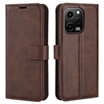 For Huawei nova Y61 4G Calf Texture PU Leather Phone Case Wallet Stand Full Body Flip Folio Square Magnetic Clasp Protective Cover