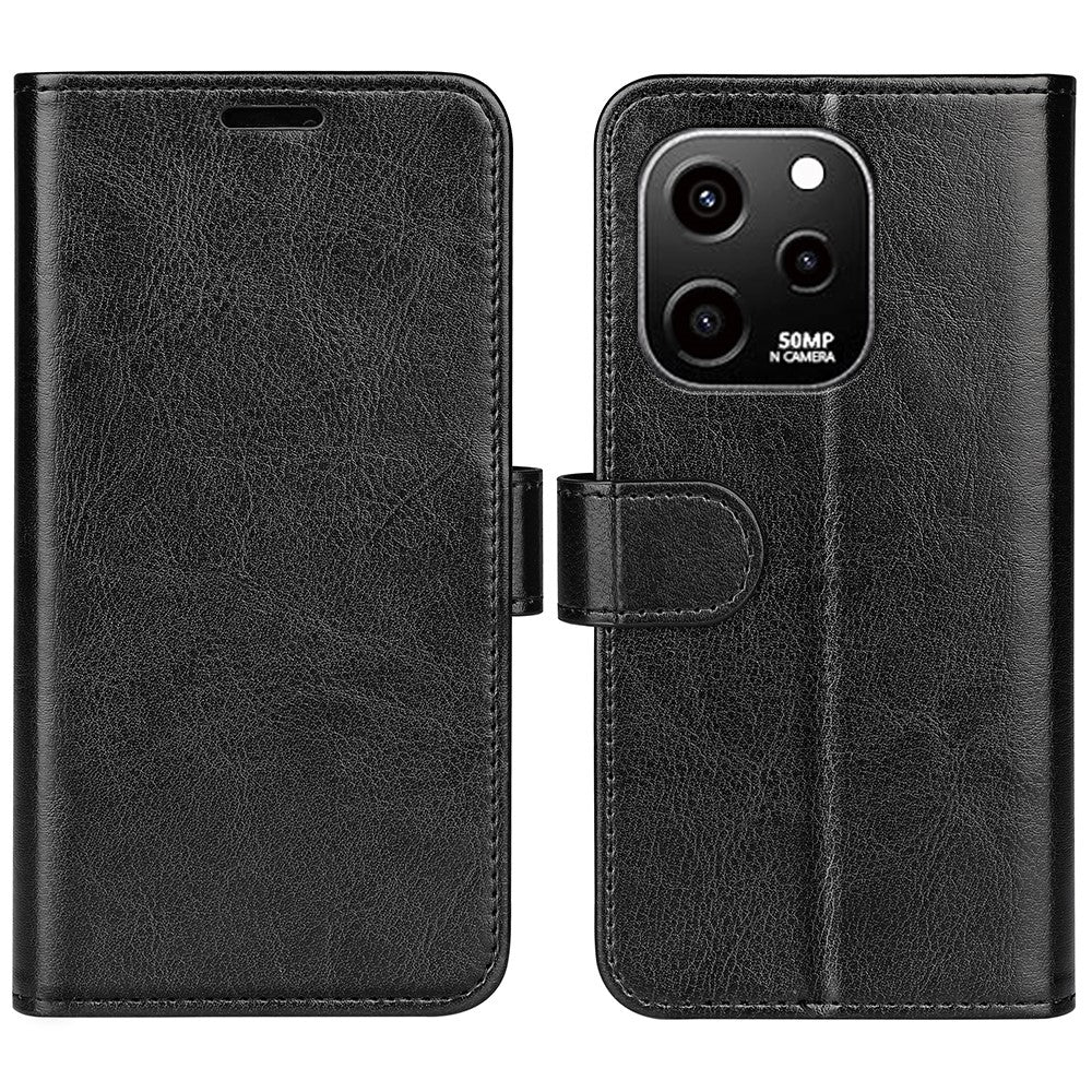 For Huawei nova Y61 4G Crazy Horse Texture PU Leather Wallet Case Stand Shockproof Flip Protective Phone Cover