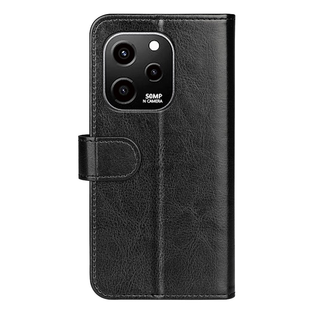 For Huawei nova Y61 4G Crazy Horse Texture PU Leather Wallet Case Stand Shockproof Flip Protective Phone Cover
