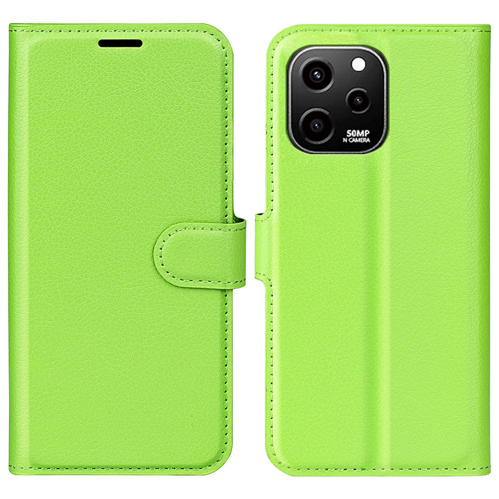 For Huawei nova Y61 4G Full Protection Flip Phone Case Litchi Texture PU Leather Stand Wallet Phone Cover