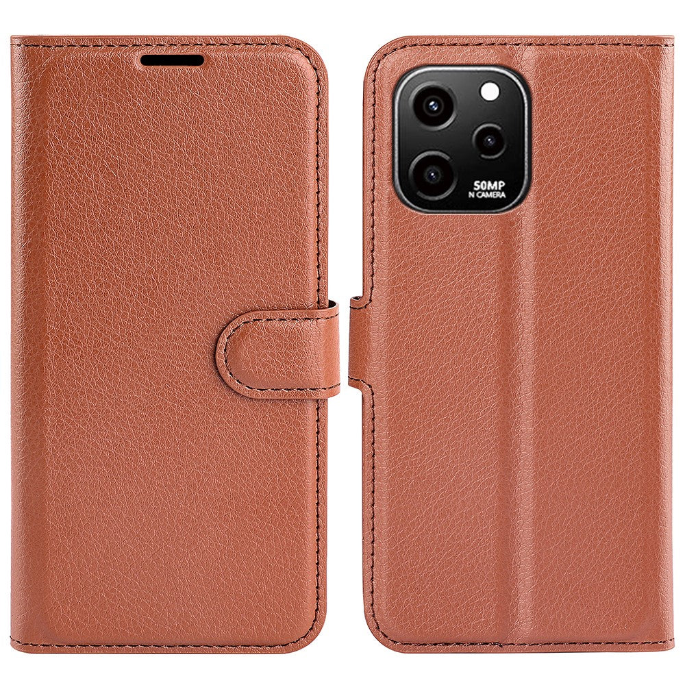 For Huawei nova Y61 4G Full Protection Flip Phone Case Litchi Texture PU Leather Stand Wallet Phone Cover