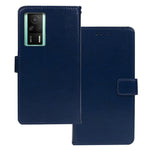 IDEWEI Crazy Horse Texture Phone Case For Xiaomi Redmi K60E 5G, Magnetic Closure Wallet Stand PU Leather Phone Shell