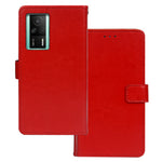 IDEWEI Crazy Horse Texture Phone Case For Xiaomi Redmi K60E 5G, Magnetic Closure Wallet Stand PU Leather Phone Shell
