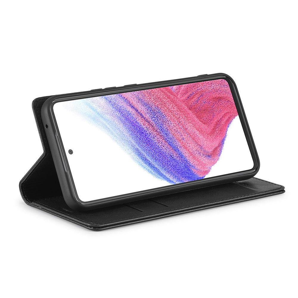 LC.IMEEKE Til Samsung Galaxy A54 5G Anti-ridse PU Læder Flip Cover Telefonpung RFID Blokerende Stander Magnetisk Absorption Stødsikkert Telefoncover