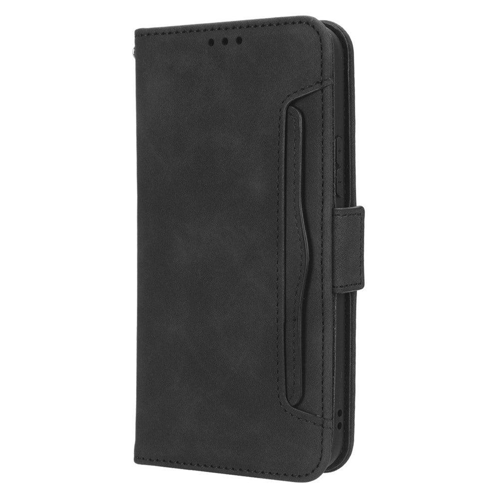 Til Samsung Galaxy A34 5G. Telefoncover i PU-læder med flere kortlommer. Stødsikkert magnetisk flip cover til mobiltelefon med pung- og standerfunktion.