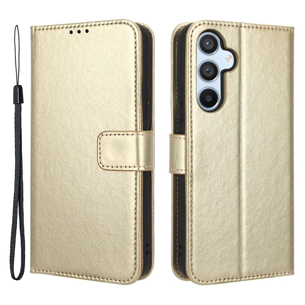 Til Samsung Galaxy A54 5G Crazy Horse-tekstur Magnetisk Fuld Beskyttelse Mobiltelefon Etui Flippung Stand Anti-slid PU Læder Telefoncover med Rem