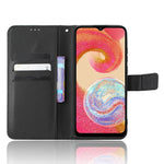 Til Samsung Galaxy A04e 4G / F04 4G / M04 4G Magnetisk Lukkebeskyttende Telefoncover Diamant Tekstur PU Læder Foldbart Stativ Flip Pung Telefoncover