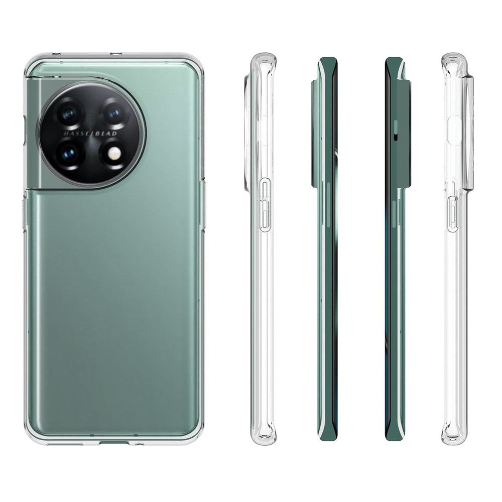 Til OnePlus 11 5G Krystalklar Telefoncover Stødbeskyttende Blødt TPU Slankt Cover