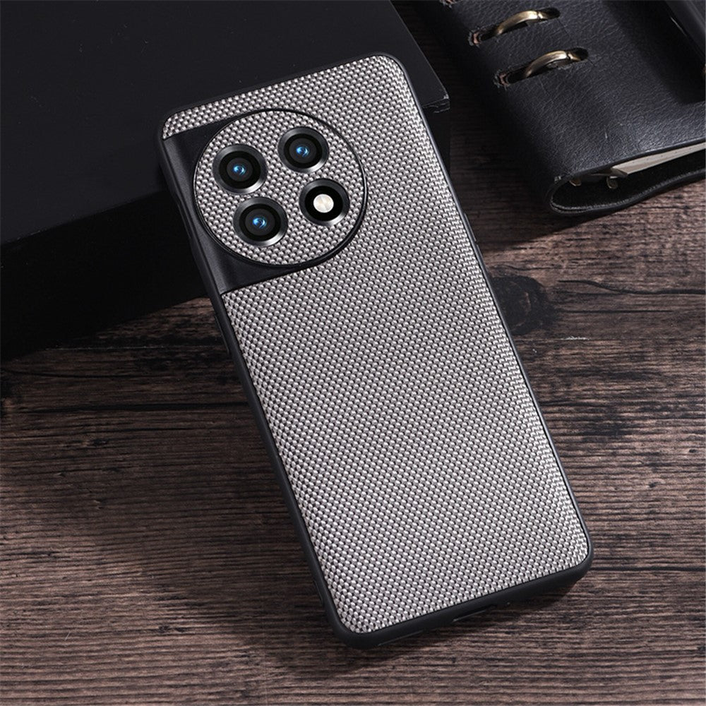 OnePlus 11 5G Nylonbelagt TPU-mobilskal Vävd textur Halkfri repfri skal