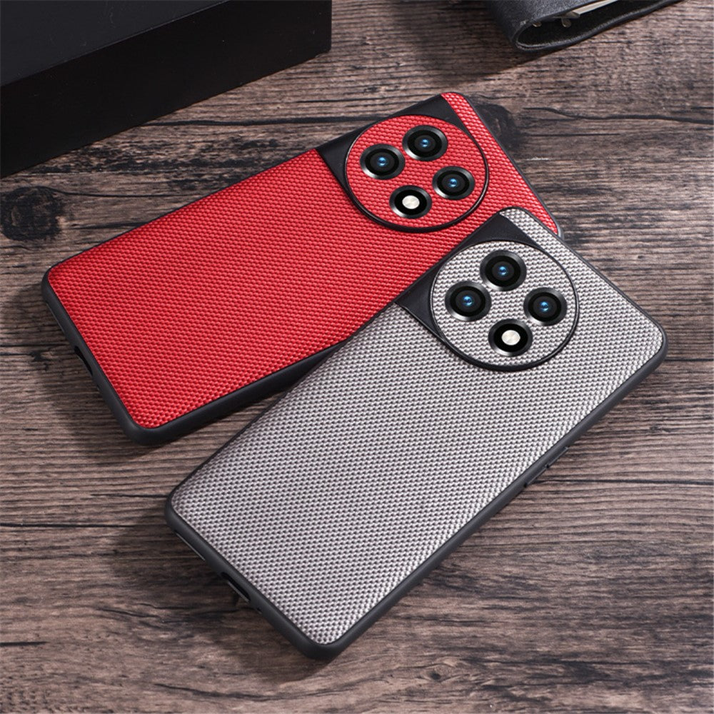 OnePlus 11 5G Nylonbelagt TPU-mobilskal Vävd textur Halkfri repfri skal