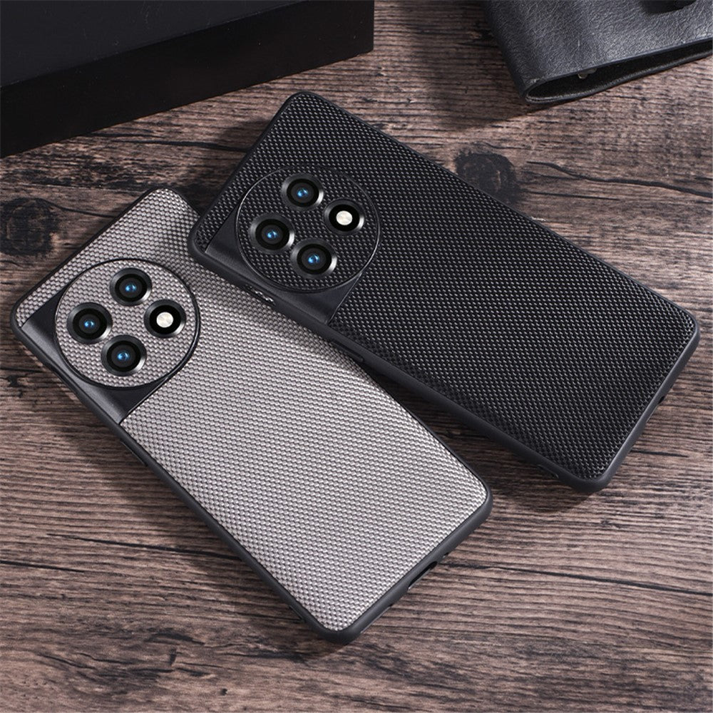 OnePlus 11 5G Nylonbelagt TPU-mobilskal Vävd textur Halkfri repfri skal