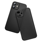 Til iPhone 12 mini 5.4 tommer, anti-fingeraftryk, ultratyndt, åndbart hult hul, varmeafledende net-bagcover, PP-telefoncover