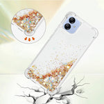 Til Samsung Galaxy A04e 4G / F04 4G / M04 4G TPU-cover Glitter Kvicksand Stødsikkert Telefon Bagcover