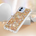 Til Samsung Galaxy A04e 4G / F04 4G / M04 4G TPU-cover Glitter Kvicksand Stødsikkert Telefon Bagcover