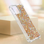 Til Samsung Galaxy A04e 4G / F04 4G / M04 4G TPU-cover Glitter Kvicksand Stødsikkert Telefon Bagcover
