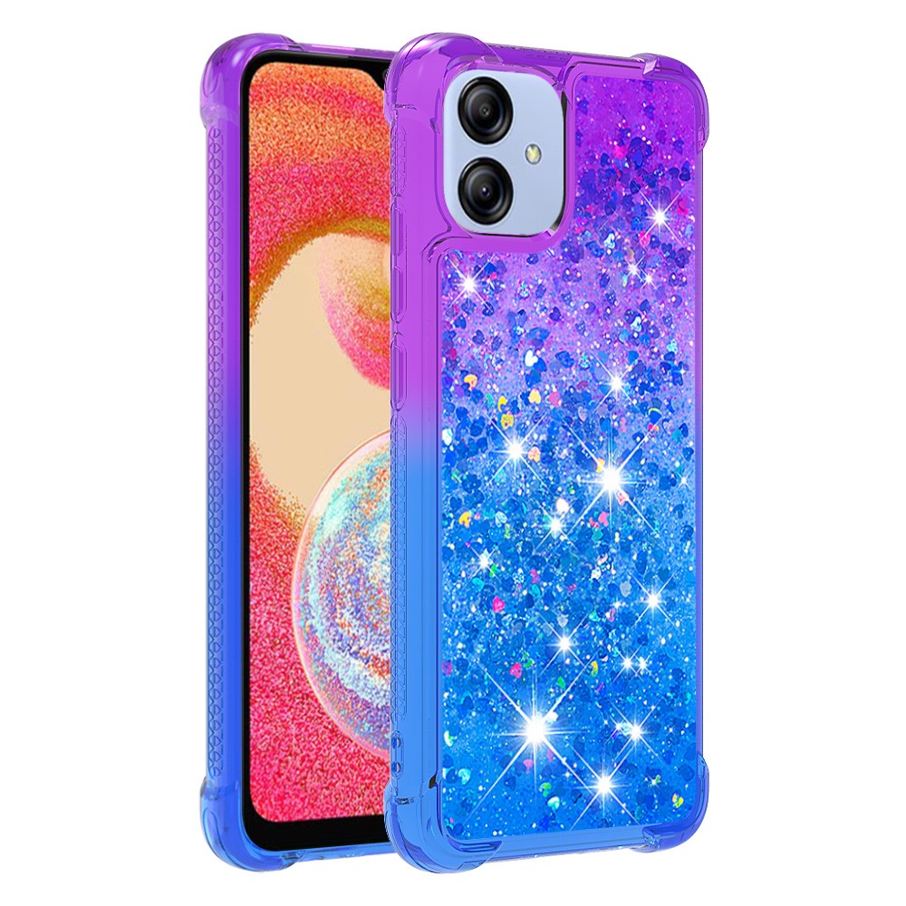 For Samsung Galaxy A04e 4G / F04 4G / M04 4G TPU Case Gradient Quicksand Phone Back Cover
